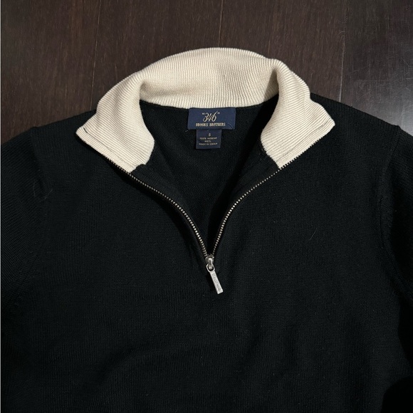 “346” Brooks Brothers Half- Zip Sweater - Picture 3 of 4